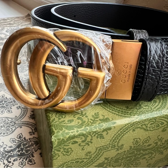 Gucci Reversible Double G Leather Belt 105 - Picture 6 of 16